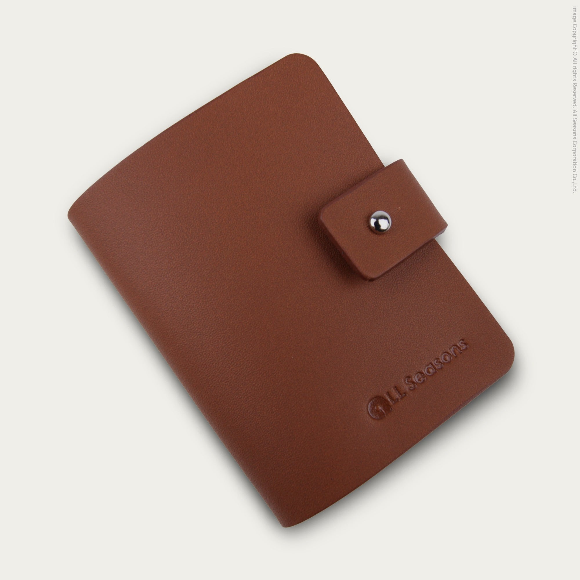 Leather Bi-fold Card Cover. Personalized your name.