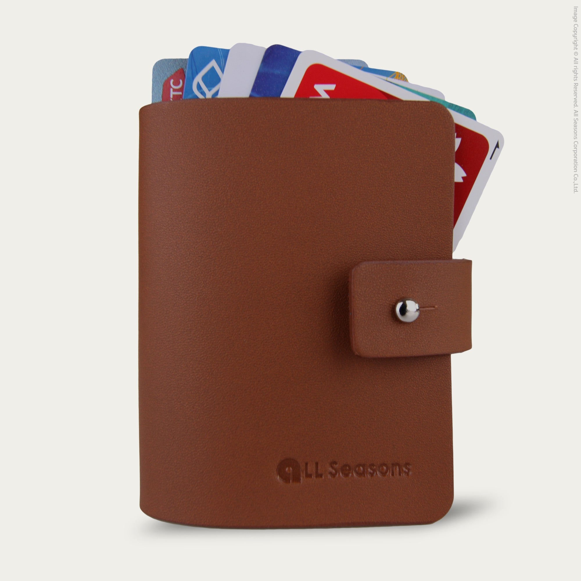 Personalized Leather Bi-fold Card Cover Ver.1