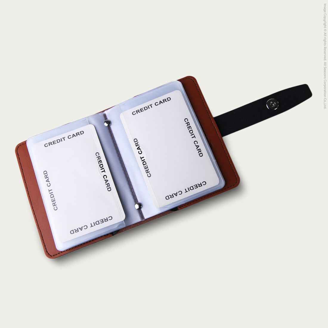 กระเป๋าใส่บัตร สลักชื่อฟรี หนังเทียม Personalized PU Bifold Card Holder V.3