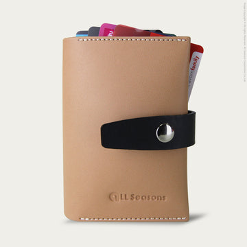 กระเป๋าใส่บัตร สลักชื่อฟรี หนังเทียม Personalized PU Bifold Card Holder V.2