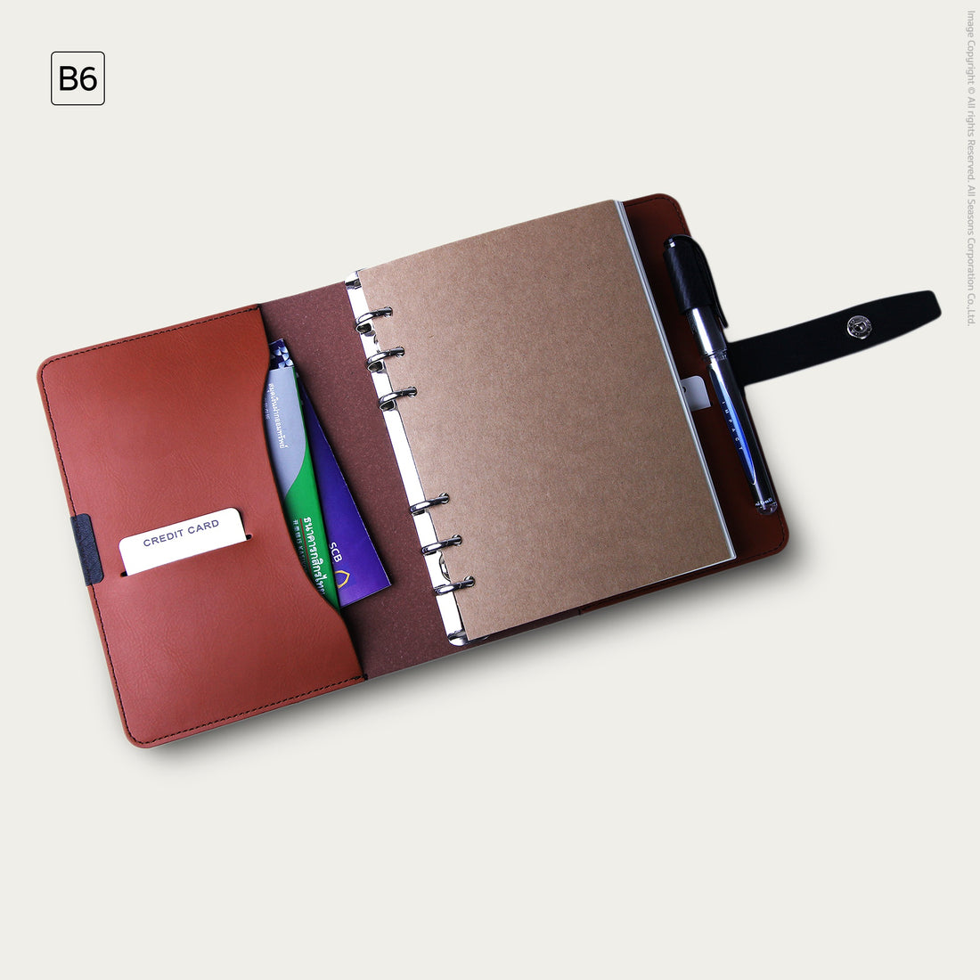 B6 V.1 - PU Personalized Bifold Notebook