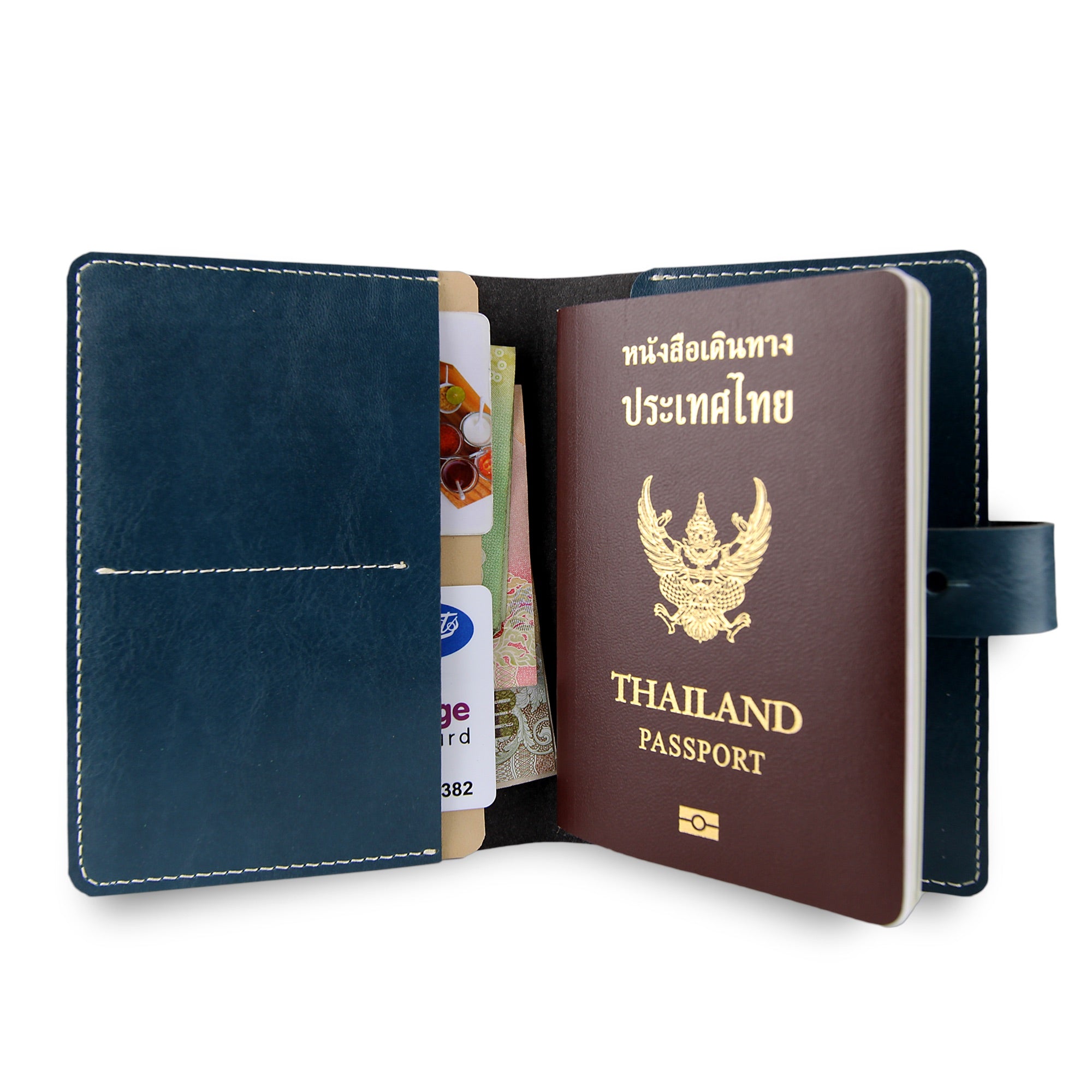 Strap Passport Book Cover | 3 Colors
