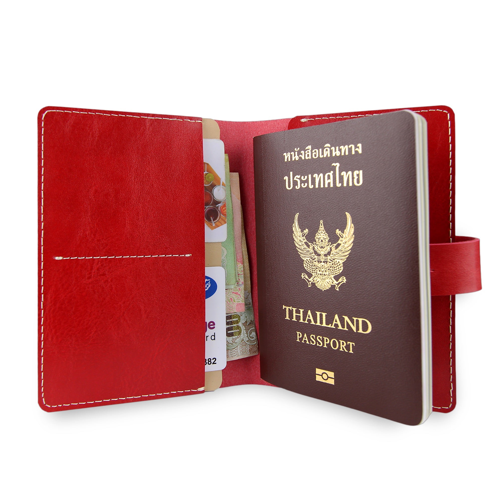 Strap Passport Book Cover | 3 Colors
