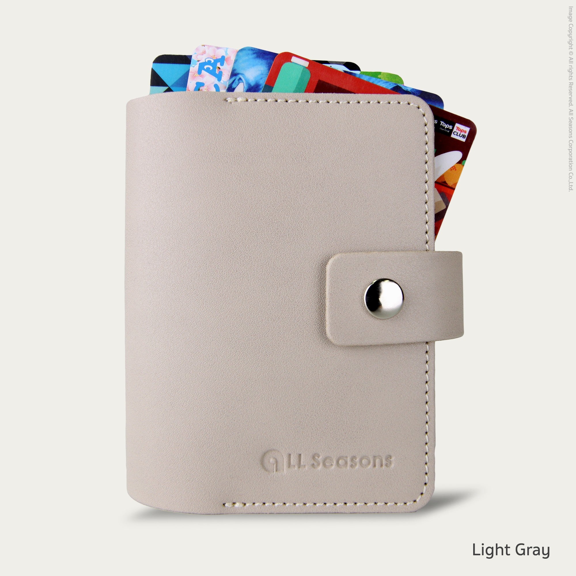 กระเป๋าใส่บัตร สลักชื่อฟรี หนังเทียม Personalized PU Bifold Card Holder V.1